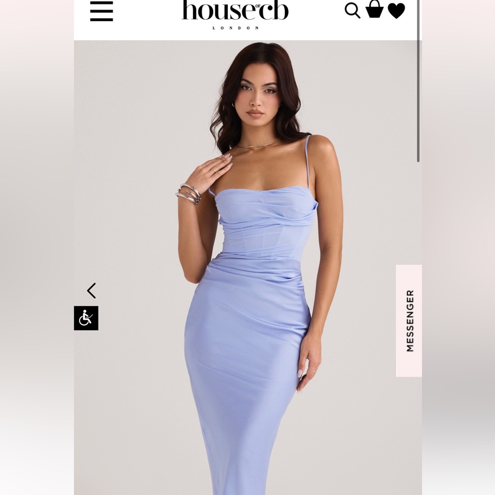 TEIA - SKY DRAPED CORSET MIDI DRESS